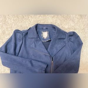 Blue Lauren Conrad velvet jacket